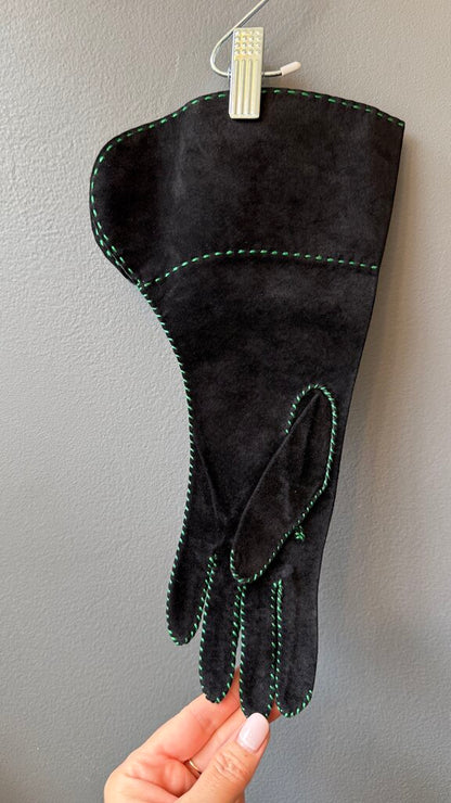 Vintage Long Suede Gloves