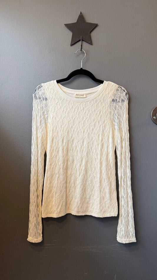 Lace Stretch Longsleeve Top