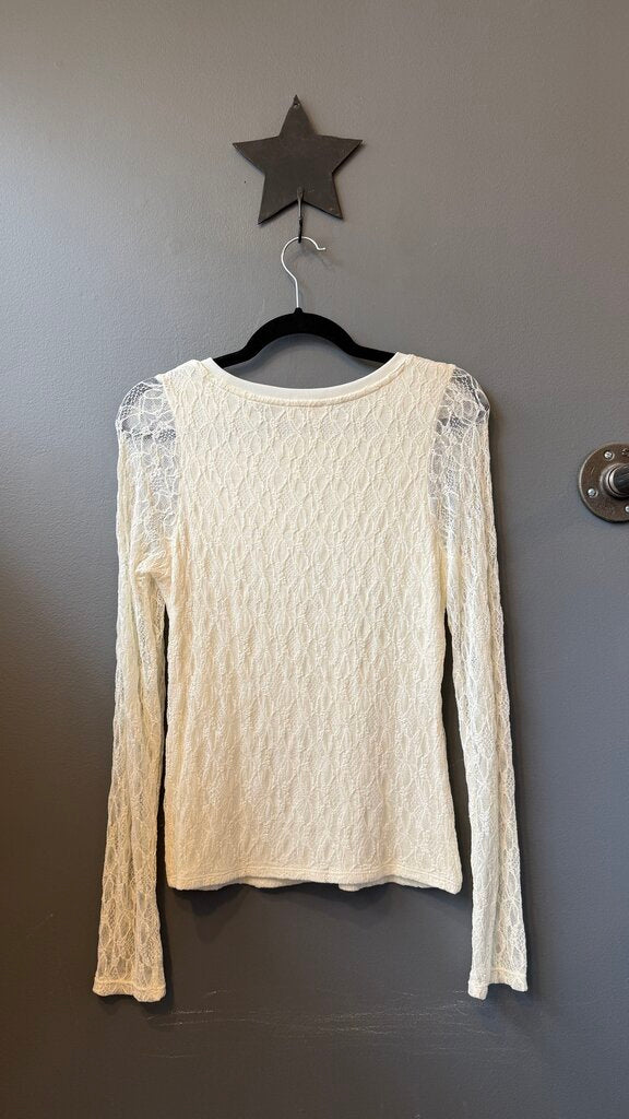 Lace Stretch Longsleeve Top