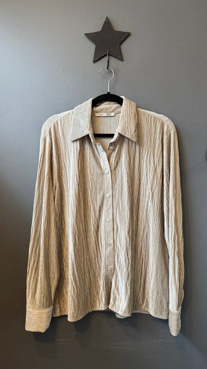 Shimmer Velvet Button Up Shirt