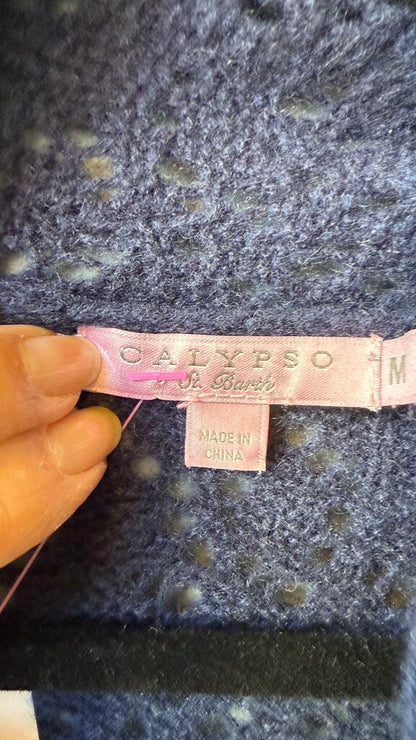Open Knit Cashmere Cardigan Sweater