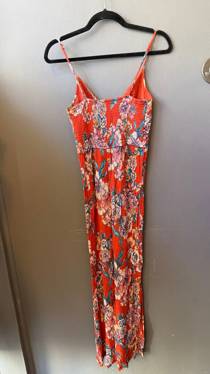 Floral Crinkle Jumpsuit