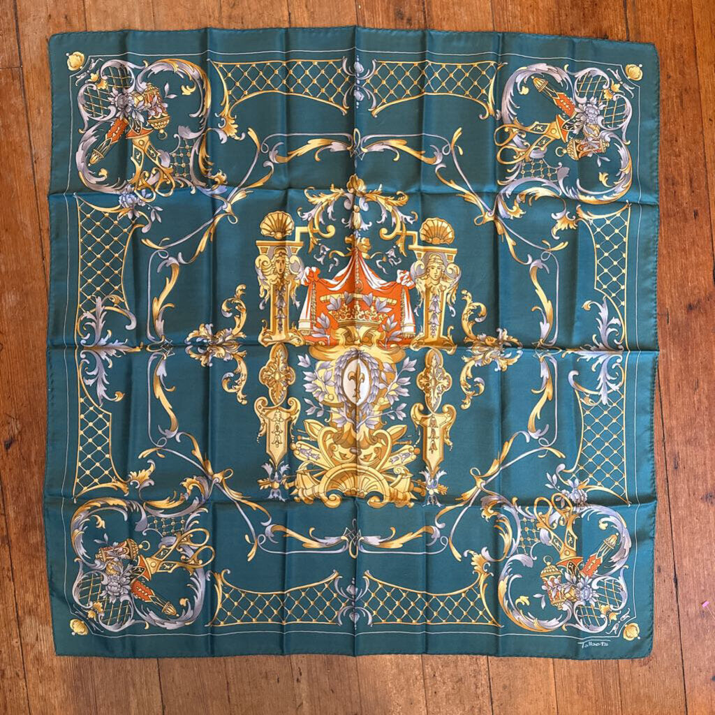 Silk Vintage Square Scarf