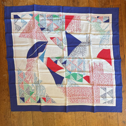 Silk Vintage Square Scarf