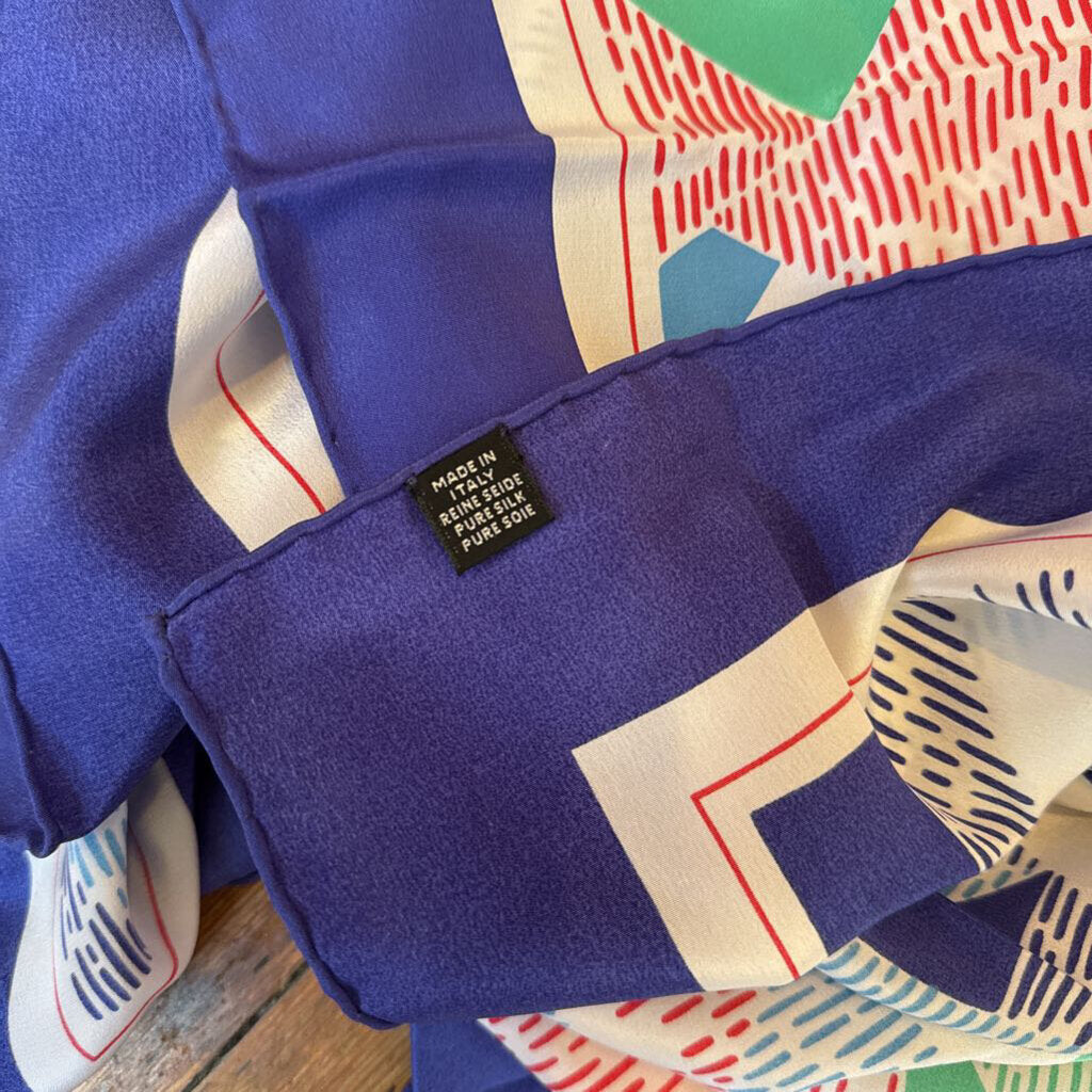 Silk Vintage Square Scarf