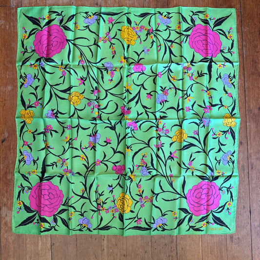 Silk Vintage Square Scarf