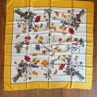 Silk Vintage Square Scarf
