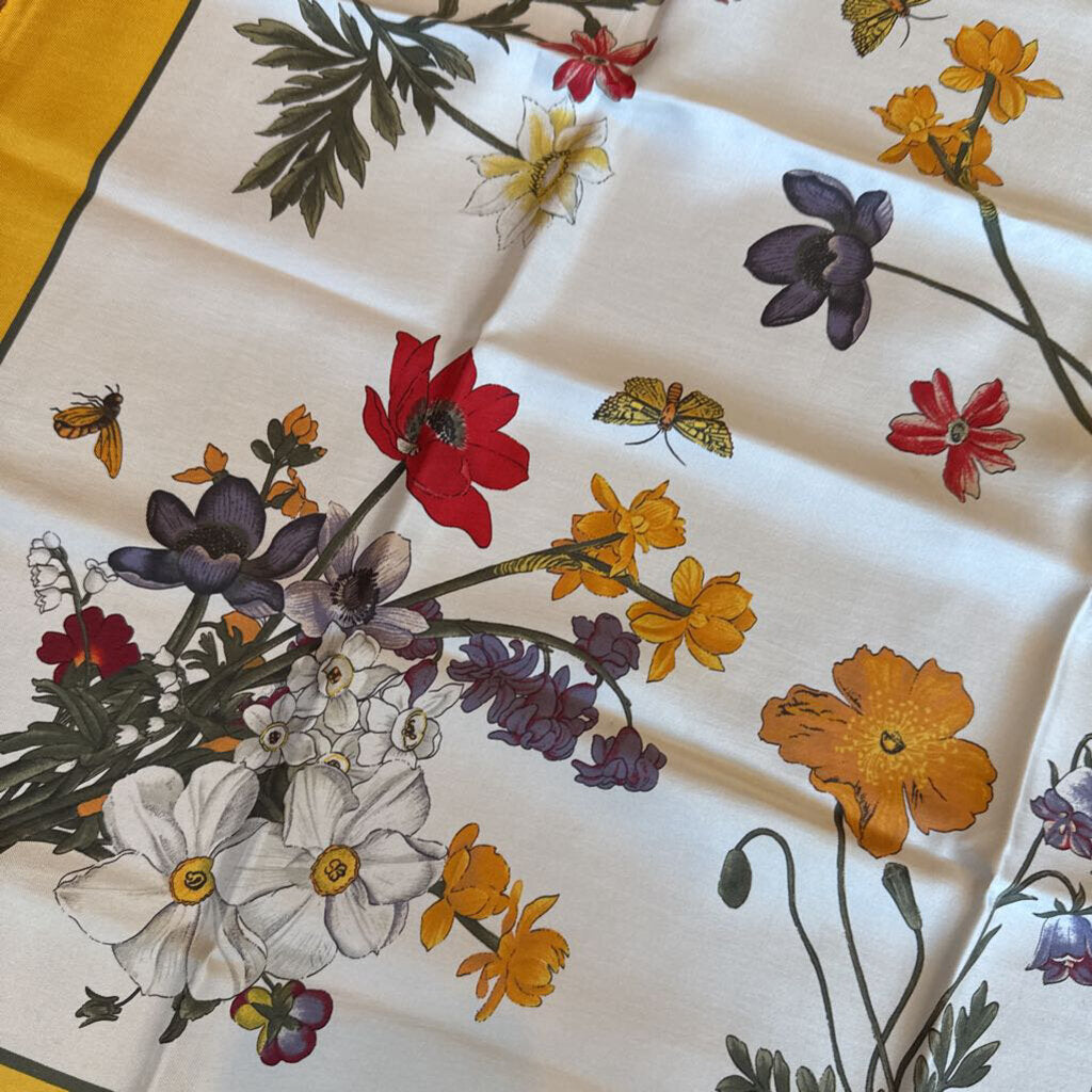 Silk Vintage Square Scarf