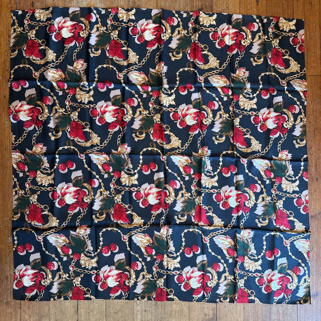 Silk Vintage Square Scarf