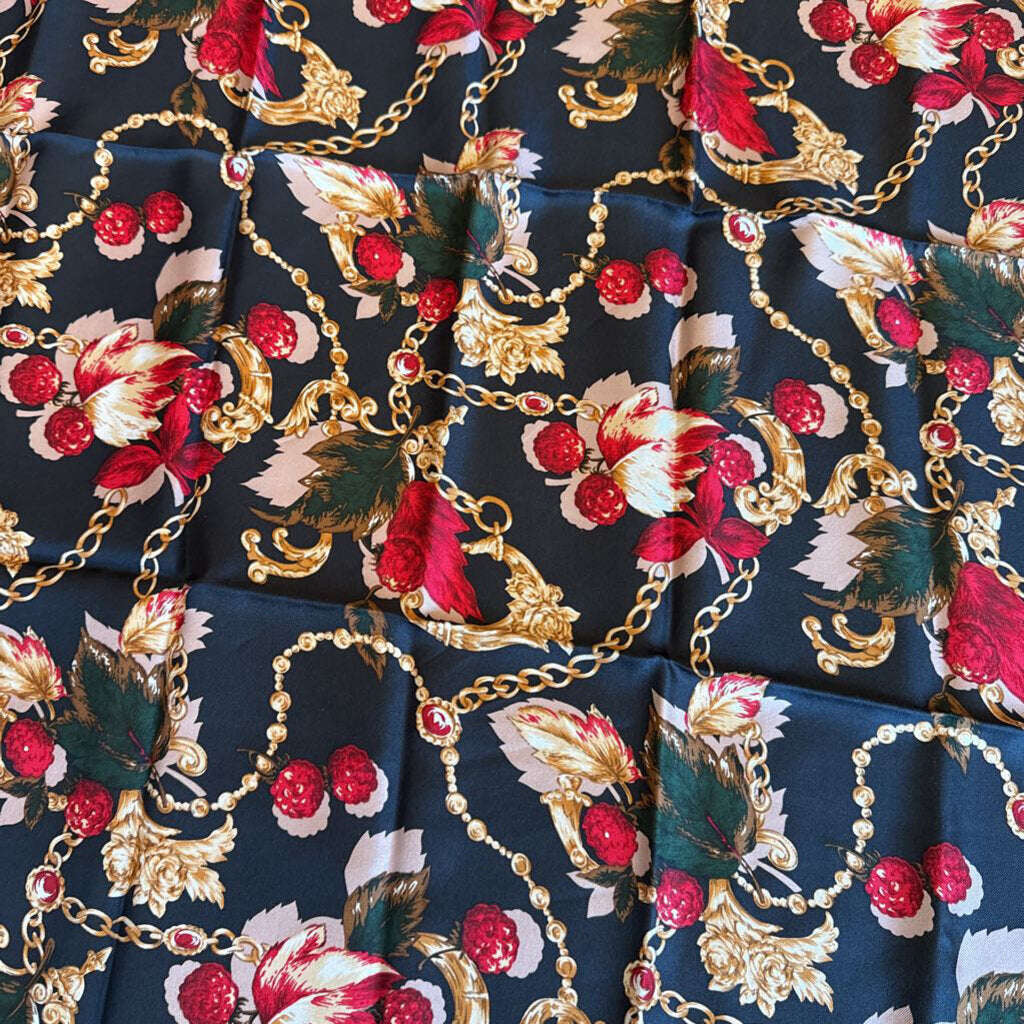 Silk Vintage Square Scarf