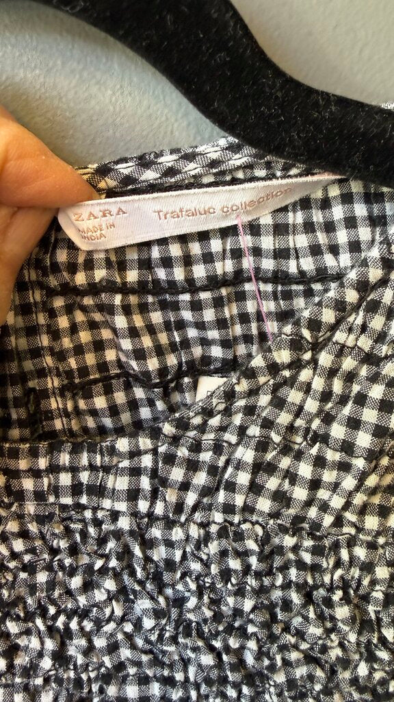 Smocked Gingham Blouse
