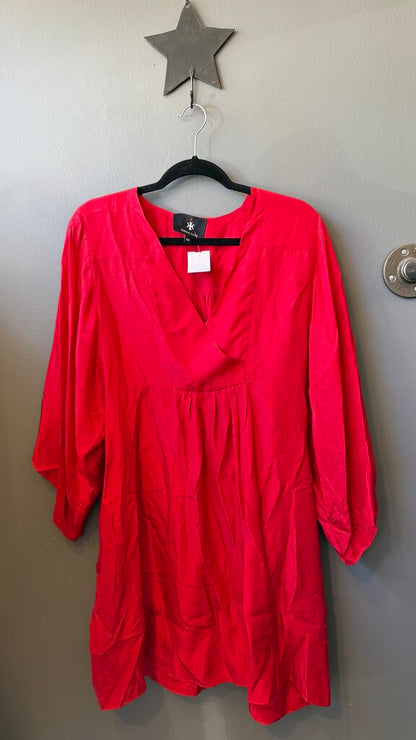 Silk Belted Shift Dress