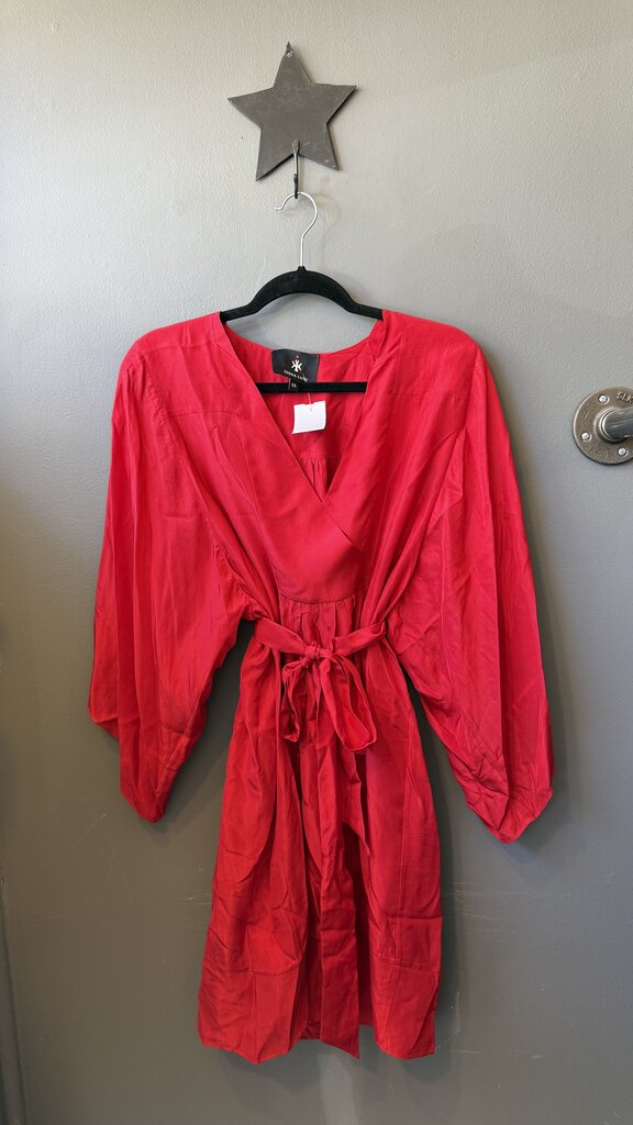 Silk Belted Shift Dress