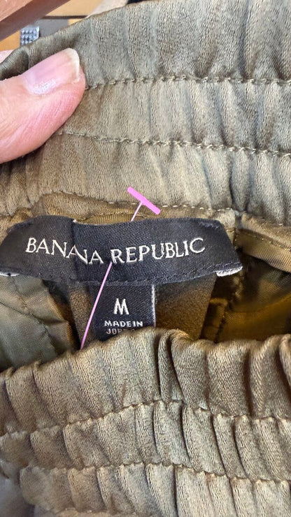 Satin Cargo Jogger Pants