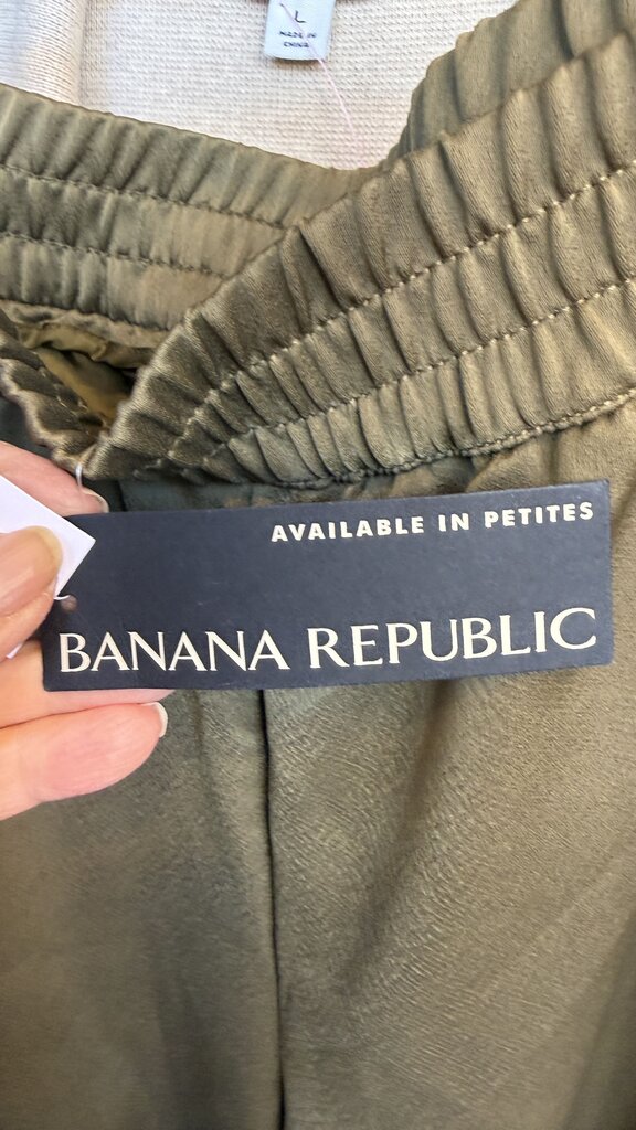 Satin Cargo Jogger Pants