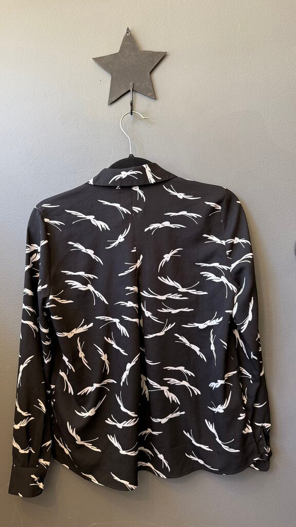 Printed Button Up Blouse