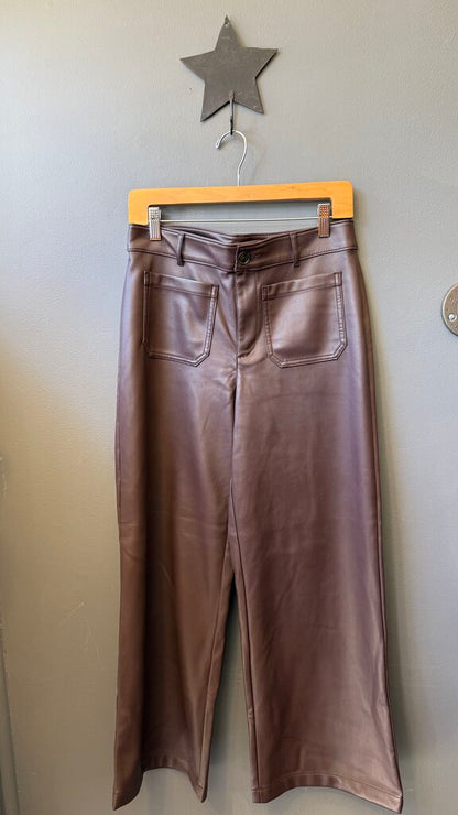 Palmer Wide Leg Faux Leather Pants