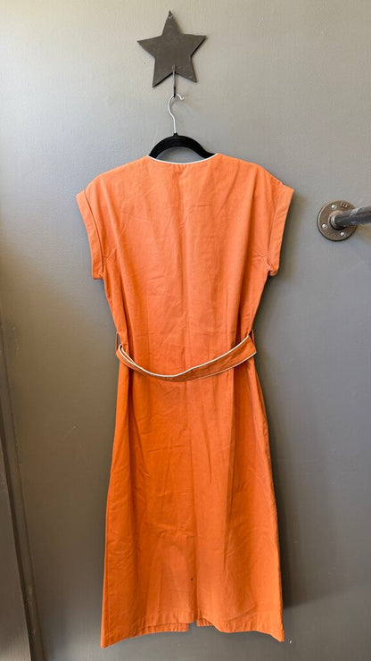 Chino Piped Midi Shirtdress