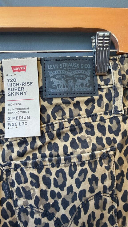 Leopard HR Super Skinny Jeans