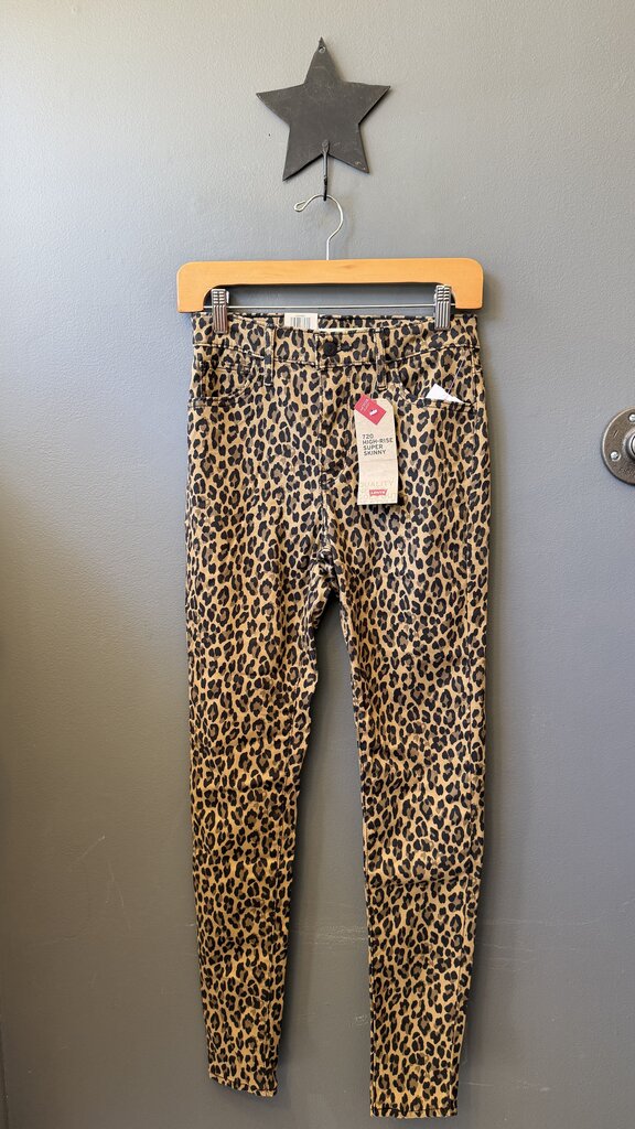 Leopard HR Super Skinny Jeans