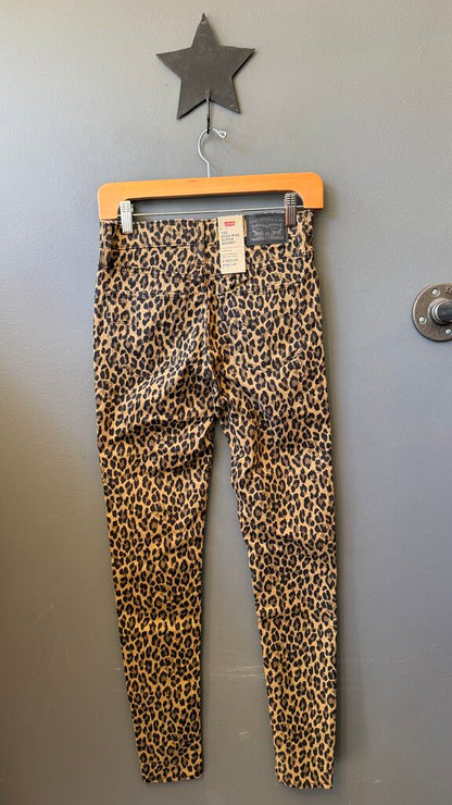 Leopard HR Super Skinny Jeans