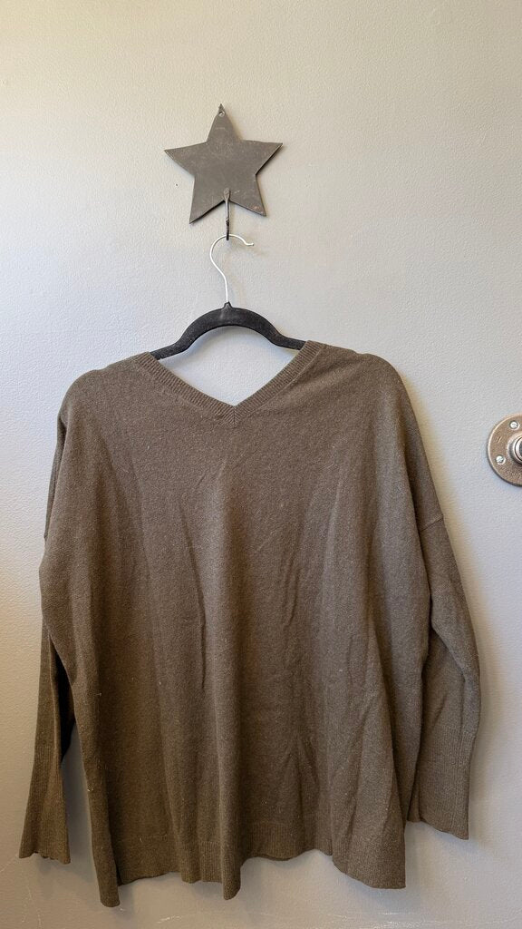 Oversized Vneck Cashmere Sweater