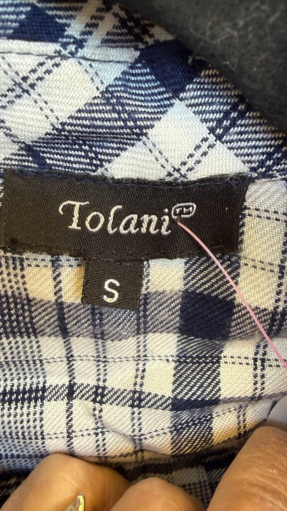 Plaid Embroidered Back Top