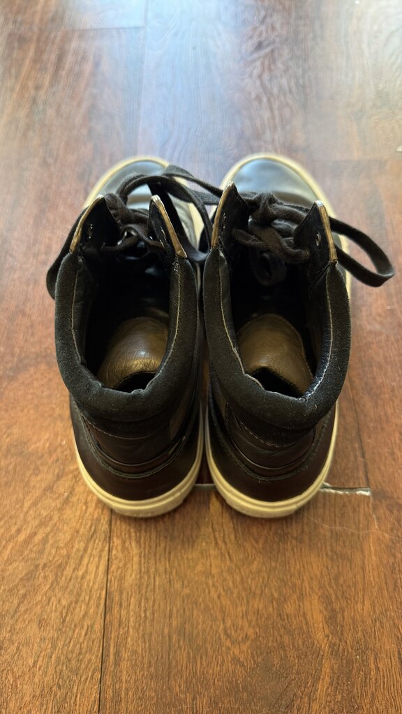 Leather High Top Sneakers