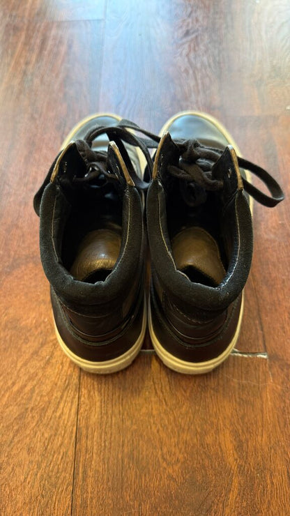 Leather High Top Sneakers