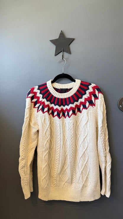 Fair Isle Cableknit Sweater