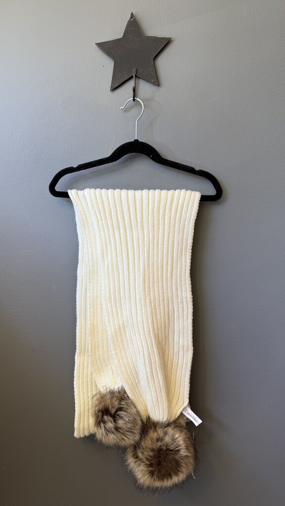 Faux Fur Ribbed Scarf
