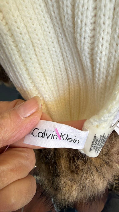 Faux Fur Ribbed Scarf