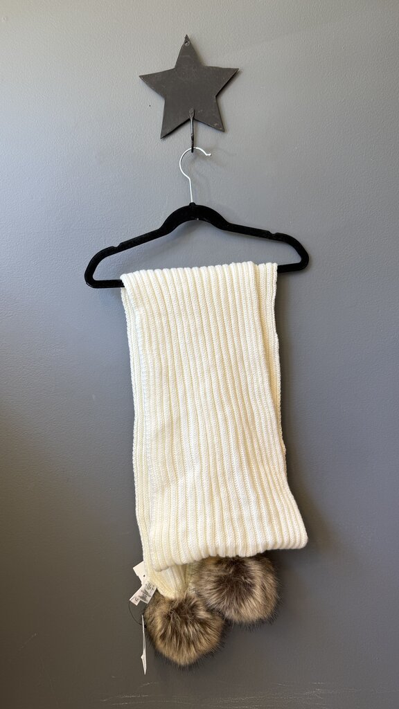 Faux Fur Ribbed Scarf