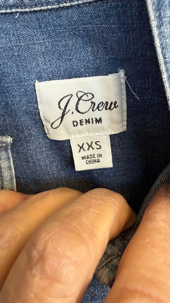 Tie Neck Chambray Shirt