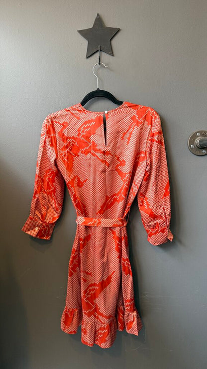 Silk Belted Shift Dress