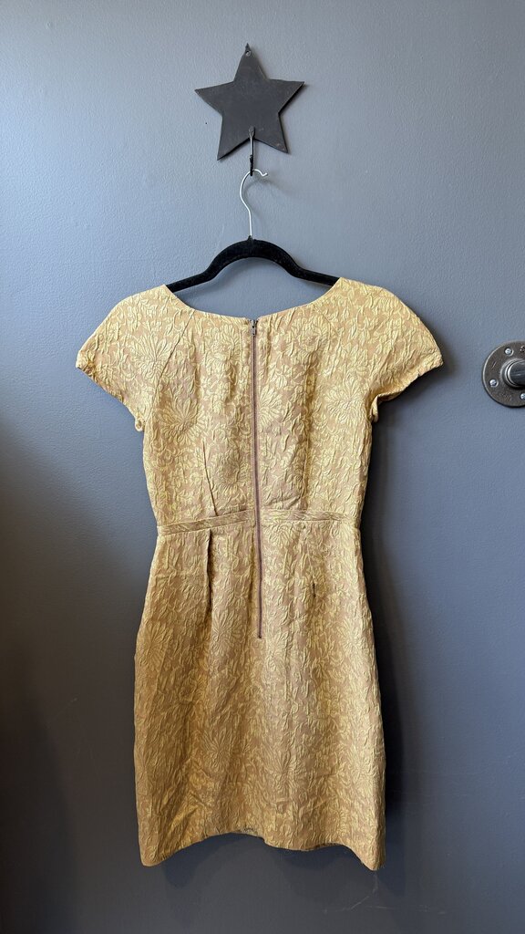 Metallic Cap Sleeve Dress
