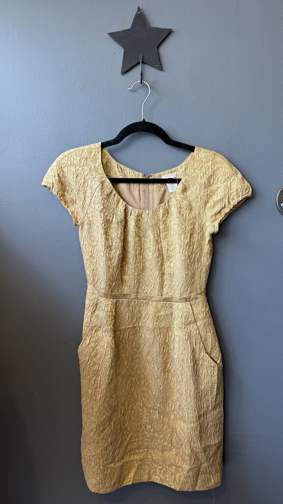 Metallic Cap Sleeve Dress