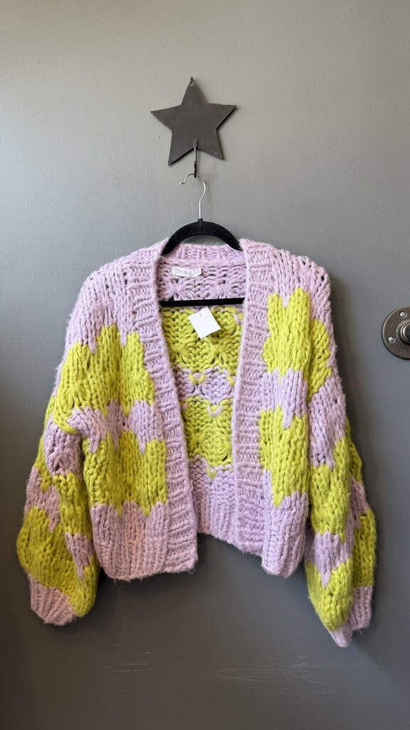 Chunky Knit Open Cardigan Sweater