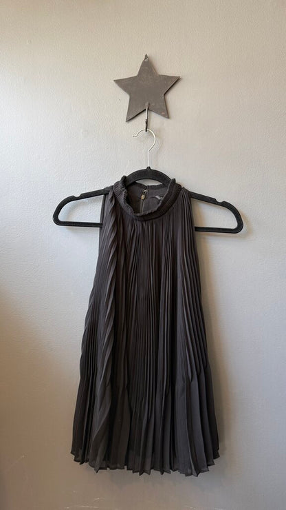 Pleated Swing High Neck Tank