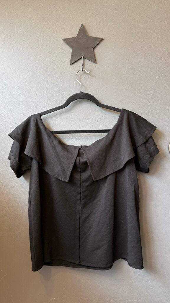 Off the Shoulder Ruffle Sleeve Top