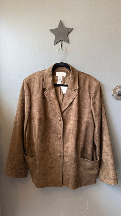 Faux Suede Jacket