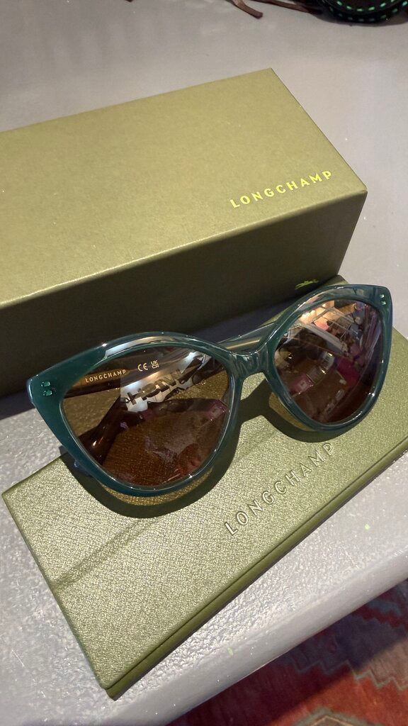 Green Cateye Sunglasses