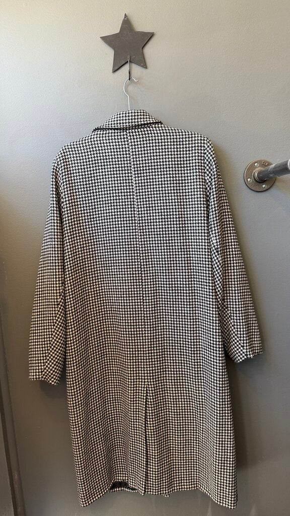 Houndstooth Long Coat