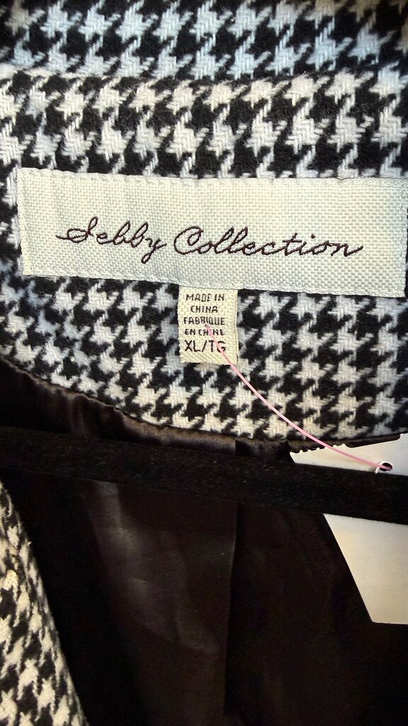 Houndstooth Long Coat