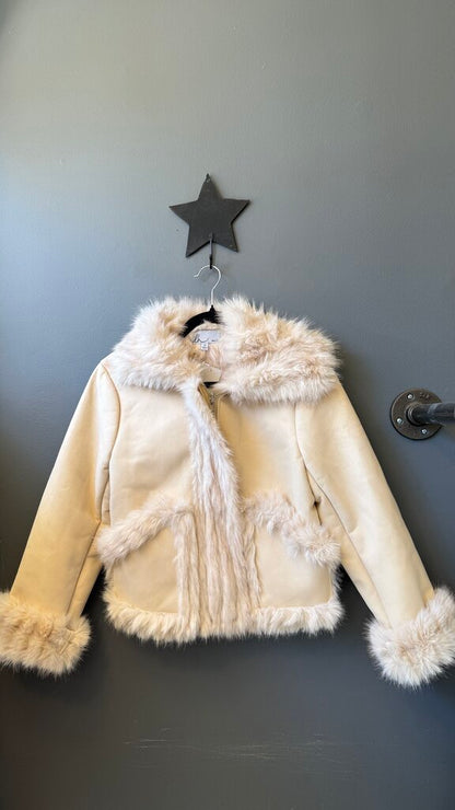 Faux Fur Suede Jacket