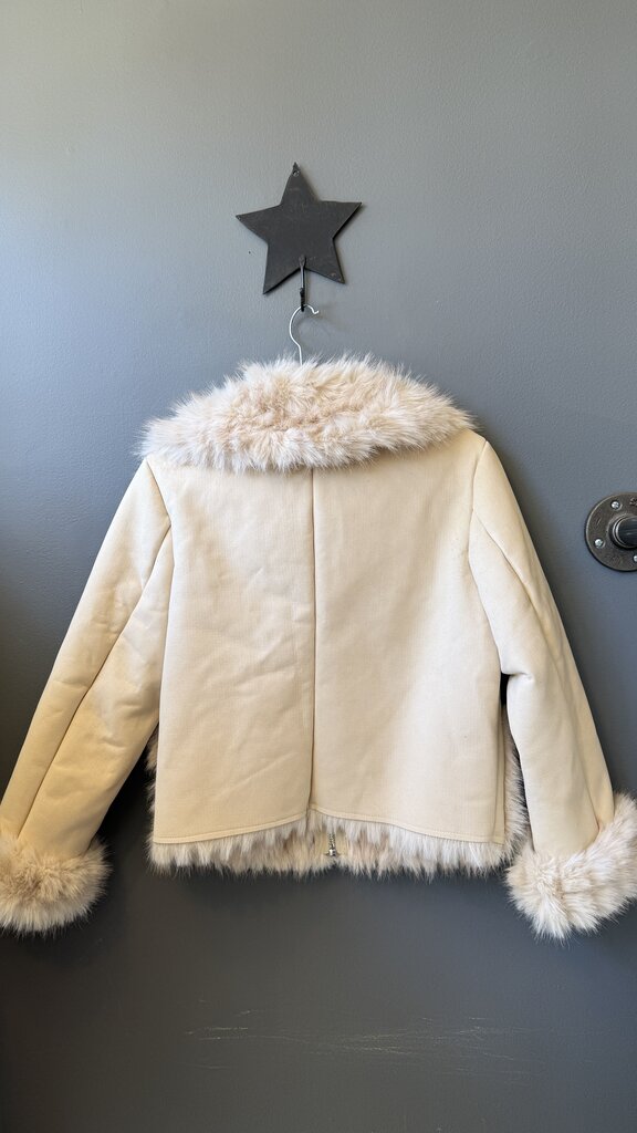 Faux Fur Suede Jacket