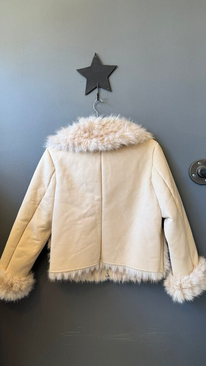 Faux Fur Suede Jacket