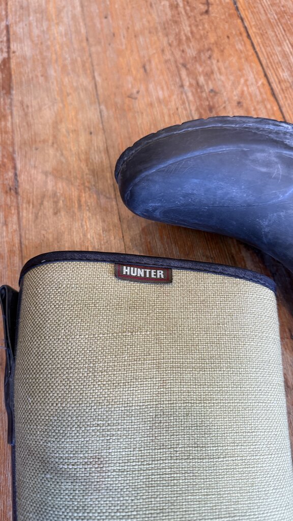 Lady N Tall Woven Fabric Rainboots
