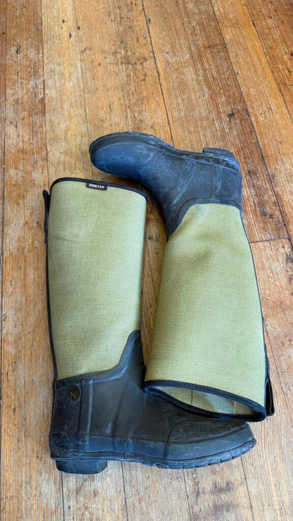 Lady N Tall Woven Fabric Rainboots