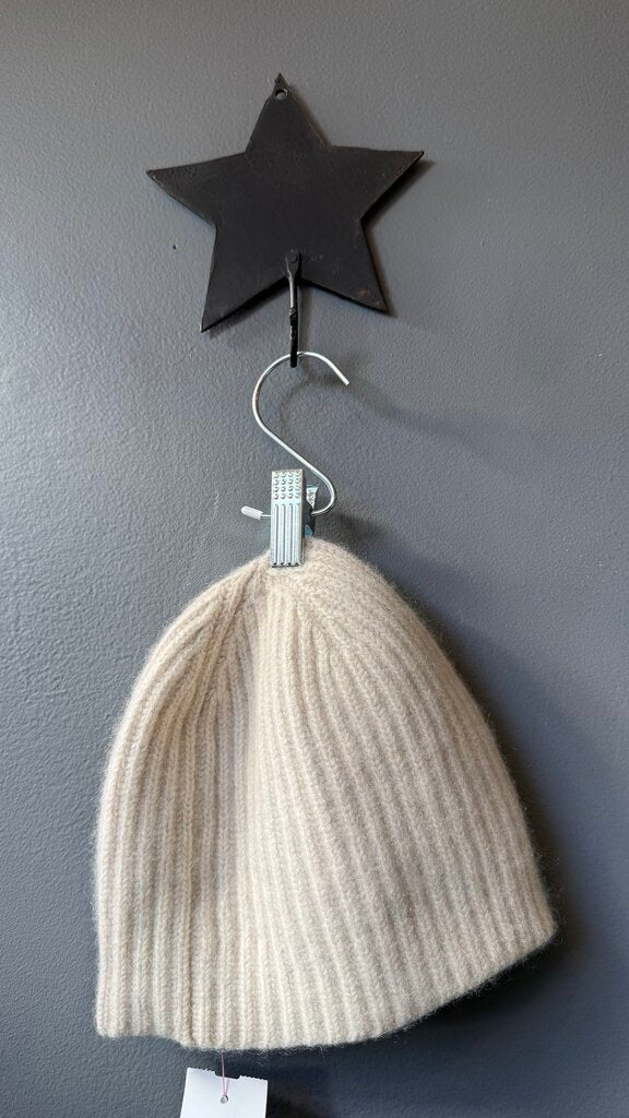 Cashmere Ribbed Beanie